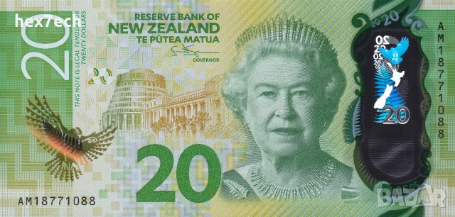 ❤️ ⭐ Нова Зеландия 2018 20 долара полимер UNC нова ⭐ ❤️, снимка 2 - Нумизматика и бонистика - 52262675