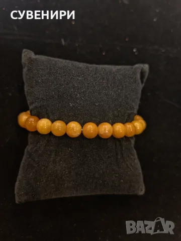 Гривна от естествен жълт нефрит, снимка 1