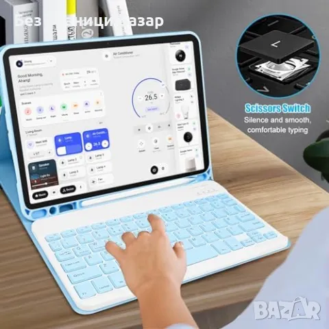 Нов Модерен калъф за таблет iPad Pro 11" 2024 с отделяща се клавиатура, снимка 3 - Друга електроника - 47415835