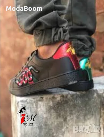 Gucci мъжки маратонки два цвята , снимка 4 - Маратонки - 48132972