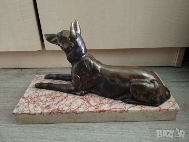 стара статуетка-куче, снимка 1 - Антикварни и старинни предмети - 41415317
