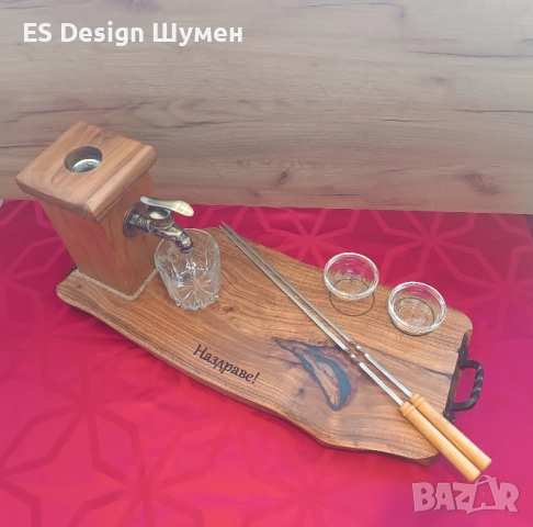 Диспенсър за алкохол (Орех), снимка 5 - Подаръци за мъже - 52429892