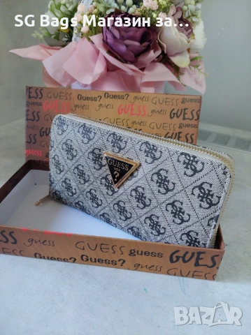Guess дамско портмоне дамски портфейл код 243, снимка 7 - Портфейли, портмонета - 43976417