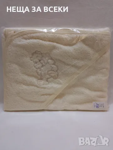 Българска бебешка хавлия с качулка 80 / 80 см / Ко хавлия /, снимка 5 - Хавлии и халати - 47855422