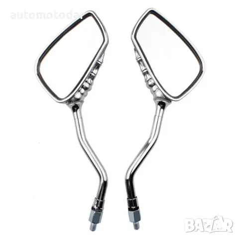 Огледала за мотоциклет мотор чопър 10мм, снимка 2 - Аксесоари и консумативи - 48766584