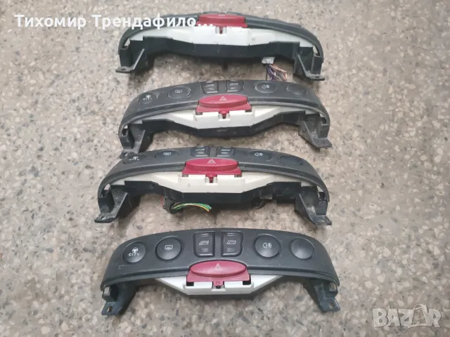 Панели бутони ел.стъкла Fiat Punto  2001г аварийни светлини, усилие на серво волан