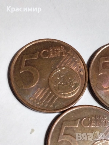 5 евро Цент Франция 2001-2011., снимка 7 - Нумизматика и бонистика - 51860710
