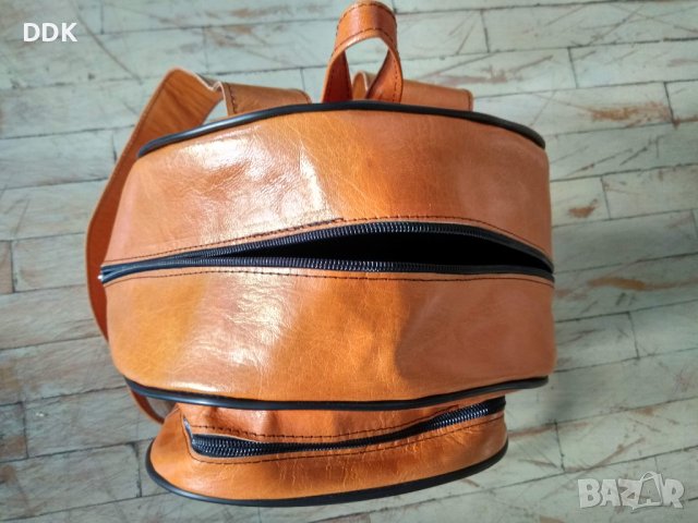 Кожена раница+чехли,ест.кожа,нови, снимка 3 - Раници - 38806928