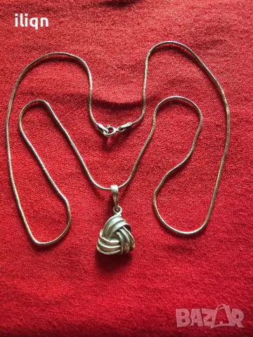 Сребърен синджир с висулка 925 Проба. 29.99лв. 50см., снимка 3 - Колиета, медальони, синджири - 49028045