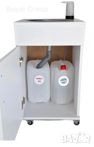 Подвижна мивка с колелца и електрическа водна помпа (за работа при външни условия)., снимка 2 - Градински мебели, декорация  - 53054513