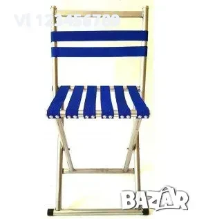 Сгъваем стол Universal, С облегалка, 29x28x62 см, Син/Зелен, снимка 2 - Къмпинг мебели - 50690127