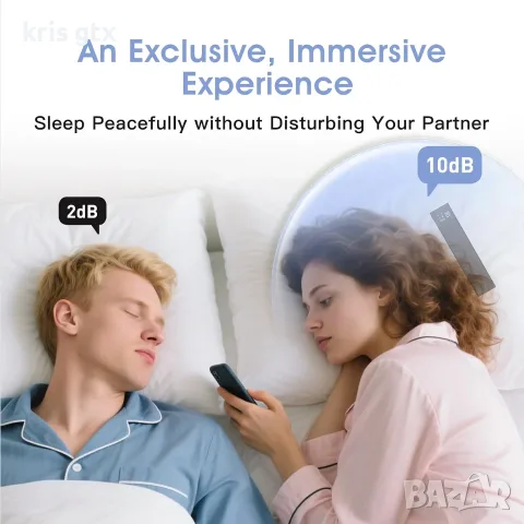 Bluetooth говорител за под възглавница – Bone Conduction Sleep Speaker 36 звука 650mAh Bluetooth, снимка 5 - Bluetooth тонколони - 55955774