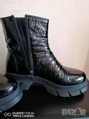 ДВА ЧИФТА БОТИ /естествен лак и набук/, снимка 2 - Дамски боти - 50820558