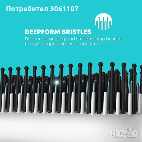 Професионална керамична четка за изправяне Revamp Progloss Deep Form, снимка 3 - Други - 50964515