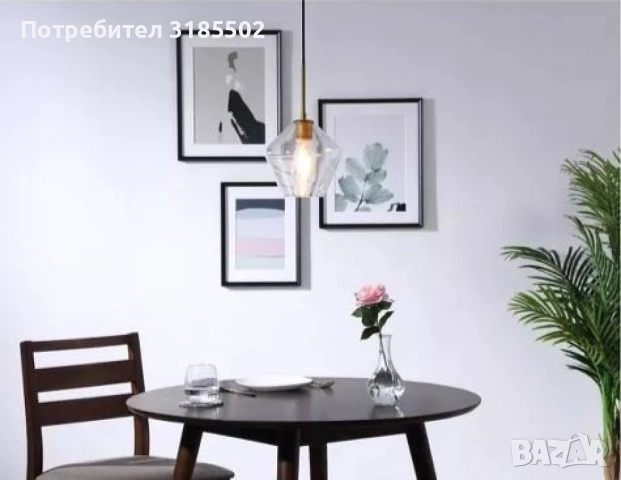 Луксозния стил пендел Havos, D23, E27, снимка 5 - Лампи за таван - 51456385