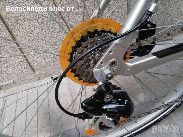 Алуминиев велосипед 28 цола 21 скорости shimano преден амортисьор много запазено технически ок , снимка 7 - Велосипеди - 41638751