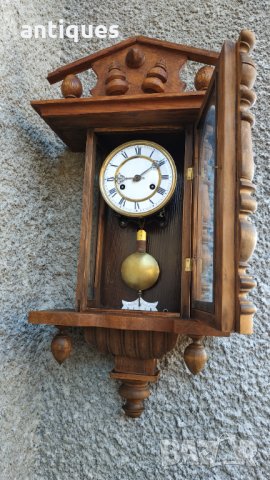 Немски стенен часовник - Junghans - Антика - 1920г., снимка 8 - Антикварни и старинни предмети - 35815629