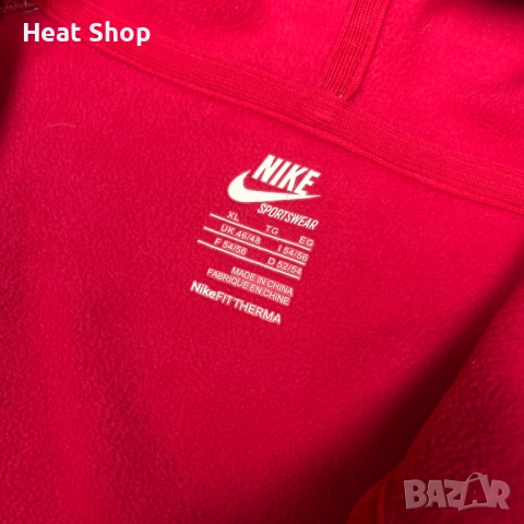 Мъжки суичър Nike M Midweight Brushed Fleece 1/4 Zip Hoodie, снимка 4 - Суичъри - 51924612