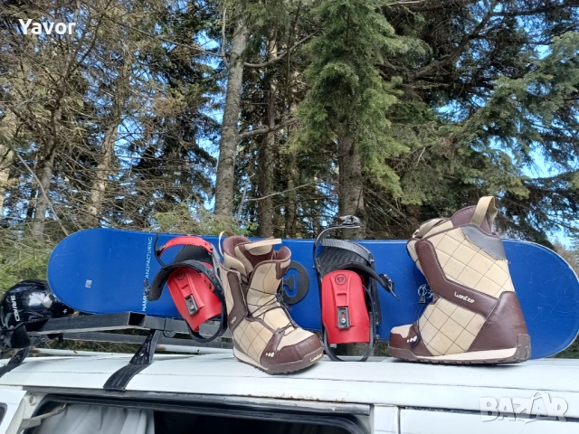Snowboard с автомати и обувки 43, снимка 2 - Зимни спортове - 53257427