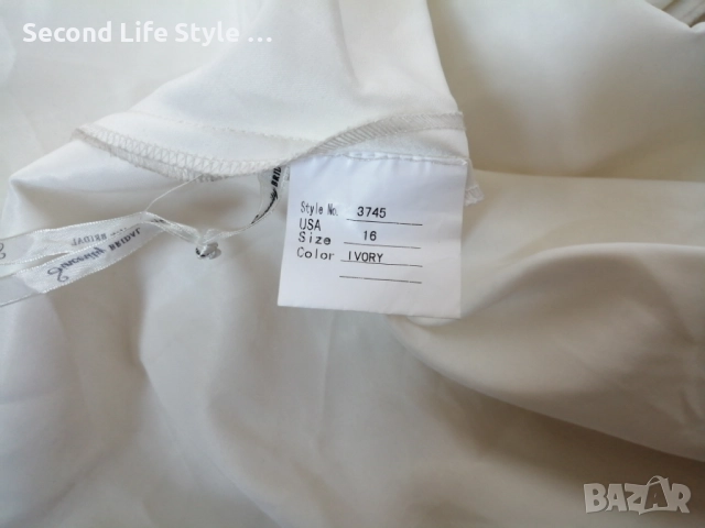 Сватбена рокля Sincerity Bridal р-р L-XL - цвят слонова кост, снимка 17 - Сватбени рокли - 52973174