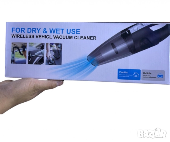 Ръчна безжична акумулаторна прахосмукачка с мощен вакуум и бързо зареждане, снимка 4 - Прахосмукачки - 52097968