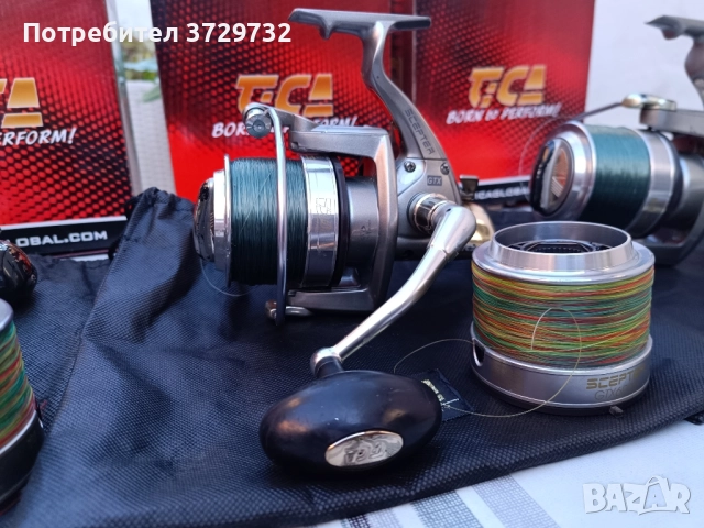 продавам четири броя шаранджийски макари Tica Scepter GTX, снимка 3 - Макари - 52438291