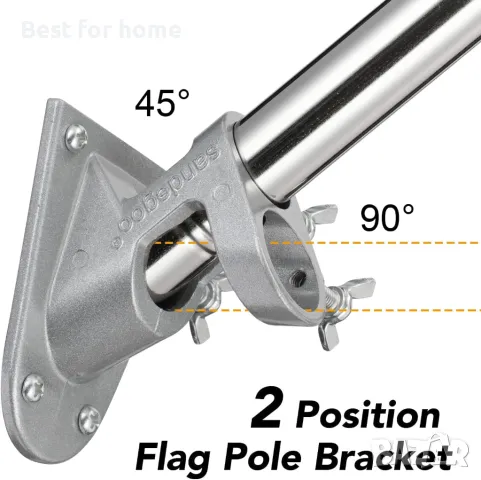 Комплект пилон за знаме- монтаж на стена SANDEGOO 210 см, снимка 3 - Други - 48486324