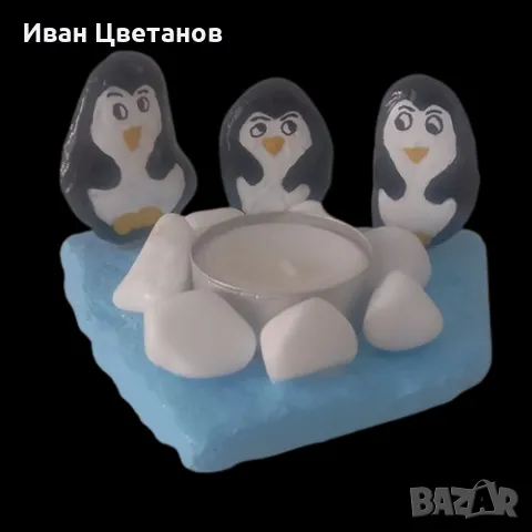 ръчно изработени коледни свещници, снимка 9 - Декорация за дома - 47640684