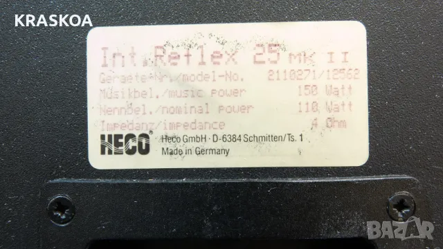 HECO REFLEX 25MK II, снимка 10 - Тонколони - 48437021
