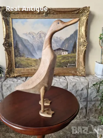 Чифт страхотни антикварни английски дървени фигури статуетки , снимка 5 - Статуетки - 50304666