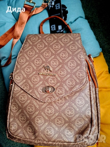 НОВА Раница в цвят капучино, снимка 4 - Раници - 53484491