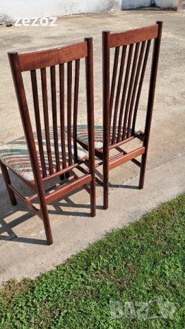 Столове-2бр. трапезни масив орех №014, снимка 7 - Столове - 52622740