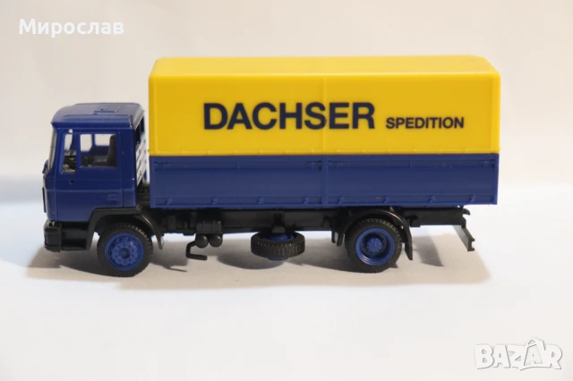 	HERPA H0 1/87 MAN КАМИОН МОДЕЛ КОЛИЧКА DACHSER