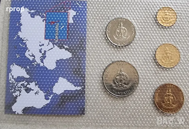 Вануату.
Австралия и Океания.
1, 2, 5, 10, 20,  вату .
UNC.
Чисто нови.
5 бройки., снимка 8 - Нумизматика и бонистика - 49588713