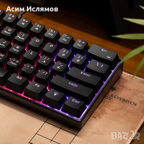 A61K Механична Геймърска Клавиатура , снимка 2 - Клавиатури и мишки - 53843686