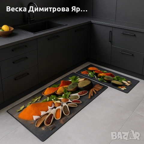 Комплект водоустойчиви постелки за кухня, различни цветове, снимка 11 - Други стоки за дома - 53670303