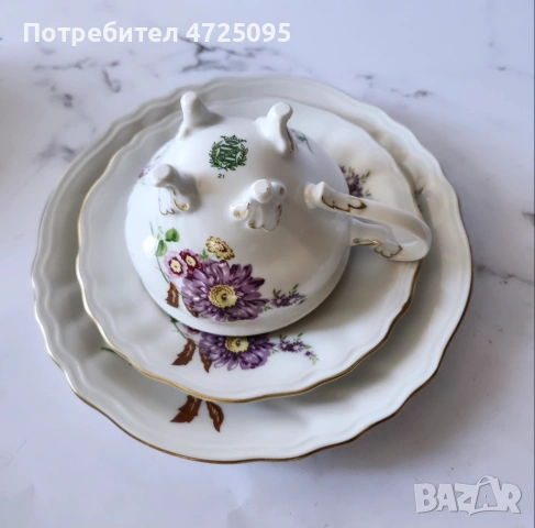 Троен порцеланов сет Weimar , снимка 2 - Сервизи - 53784352