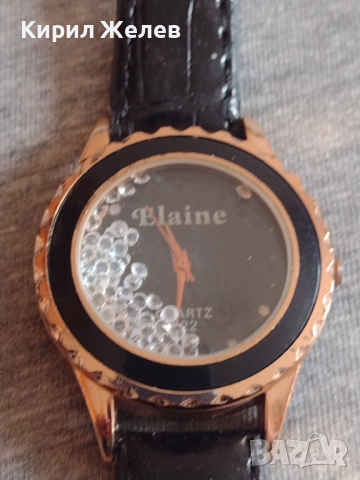 Дамски кварцов часовник ELAINE много елегантен с кожена каишка - 76841