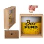 Дървена касичка Пари за бира / Beer Fund, снимка 1