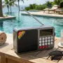 Соларно портативно радио JOC H6108REC-S с Bluetooth, FM радио и MP3 плеър, снимка 5