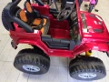 US Двуместен акумулаторен джип FUEGO 4x4 червен, снимка 3