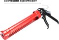 Пистолет за силикон лепила и уплътнители с функция против капене - червен, снимка 6