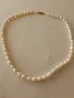 Бяла естествена сладководна перлена огърлица , снимка 1