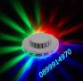 Въртяща се сценична DJ диско, LED лампа 7 цвята, снимка 1 - Външни лампи - 39870264