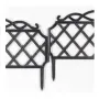 Декоративна ограда-397.5 х29.5 см./черна пластмасова градинска ограда, снимка 4