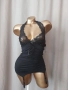 SISS ME S Черен корсет / потник/ с жартиери за чорапи , снимка 3
