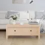 vidaXL Кафе маса, 100x50x40 см, бор масив（SKU: 814604）, снимка 2