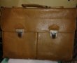 Стара чанта кожена, снимка 1 - Антикварни и старинни предмети - 38701927