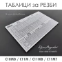 Таблица с резби за струг C10-MB / С11-М / С11-МВ / C11-MT , снимка 3