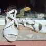 Бели сандали номер 37,5, снимка 1